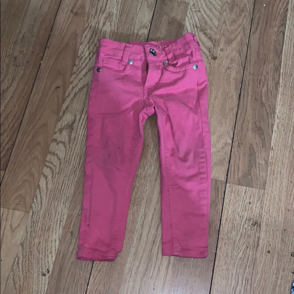 Basic pink pants toddler girl